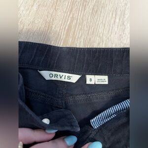 Women Orvis Navy Corduroy Pants Size 8
